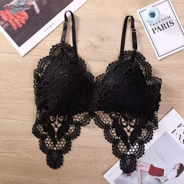 Hot Style lace beauty Black bra